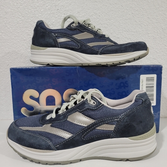SAS | MEN'S JOURNEY MESH NAVY WALKING SNEAKER| Sz 10 - Picture 1 of 7